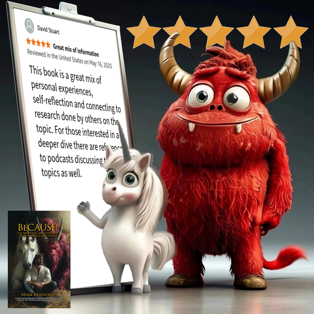 Five star review of because by Mark Bradford. Experimental psychology Amazo